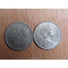 Fiji 1969 10 Cents Coin