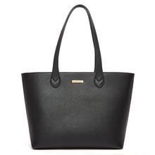 Ladies' Cross Pattern Large Capacity Tote Bag Black