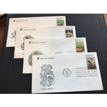 ICOLLECTZONE US 1827-30 FDC Coral Reef Set (F400)