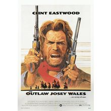 The Outlaw Josey Wales - 1976 Poster Canvas Movie Film Print A0 A1 A2 A3 A4 A5 A