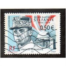 FRA 2003 50c 'M.R STEFANIK' FINE USED (EBID20424)