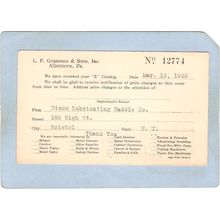 Rhode Island Bristol Card About Catalog From L F Grammes & Sons Inc Allent~199