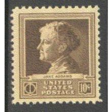 878 10c Jane Addams Fine MNH GA0380