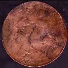 1909 France 10 Centimes Coin