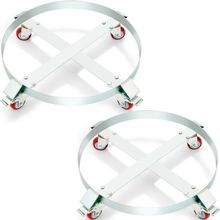 2PCS 55 Gallon Heavy Duty Drum Dolly, 1000 lbs Load Capacity, Barrel Dolly C...