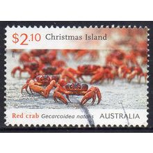 Christmas Island 2014 Red Crab Migration $2.10 Used