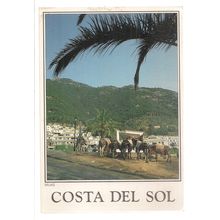 MIJAS,COSTA DEL SOL..used vintage postcard. 1992 postmark =