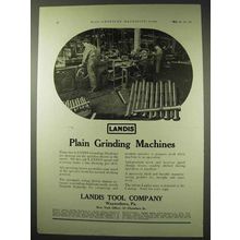 1922 Landis Plain Grinding Machines Ad