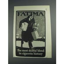 1925 Fatima Cigarettes Ad - The Most Skillful Blend