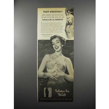 1953 Formfit Inflation Bra Ad - Flat Chested?