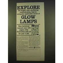 1963 General Electric Glow Lamps Ad - Explore