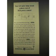 1963 General Electric Glow Lamp NE-83 Ad - SCR Power