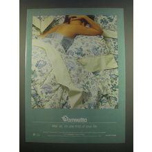 1985 Wamsutta Clenny Run Supercale Plus Sheets Ad
