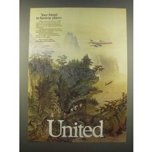 1985 United Airlines Ad - Your Friend in Faraway Places