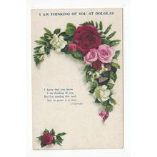I am Thinking of you at Douglas Postcard Isle of Man