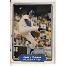 1982 Fleer baseball card 18 Jerry Reuss UER- Dodgers