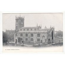 St Peter's Church Burnley Early Undivided Back Postcard Lancashire