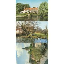 Pulls Ferry St Peter Mancroft Church Norwich 3x Jarrold Postcard s