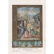 Medieval Game Of Pig Killing Tug Of War Middle Ages Old PB Postcard
