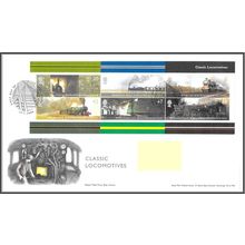 2004 GB FDC - Classic Locomotives Mini Sheet - Typed Address