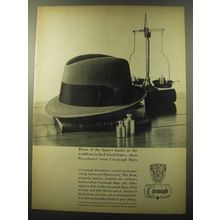 1960 Cavanagh Downturn Hat Ad - Three of the largest banks in the world