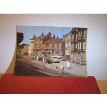 MARKET SQUARE, HAWES, WENSLEYDALE, YORKSHIRE used postcard 1978 pm =