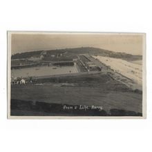 Prom & Lake, Barry, Glamorgan, Wales, RP Postcard.
