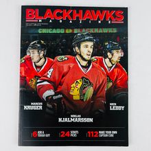 Chicago Blackhawks Magazine Kruger/Hjalmarsson/Leddy Cover 2012-13 Official Game