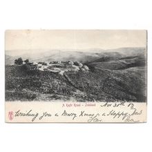 Postcard South Africa Zululand kafir Kraal native village undivided posted 1903