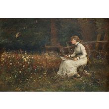 Linnie Watt - A Student of Nature 1877 Art Gallery Poster Canvas Print Wall Deco