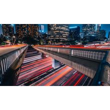 long-exposure-city-road-4k-iz-3840x2160 Art Gallery Poster Canvas Print Wall Dec