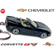 HTF RARE KEYCHAIN 98~05 BLACK CHEVY CORVETTE C5 CONVERTIBLE
