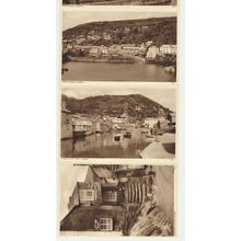 POLPERRO Looe 6 views early 20th C. Photo Letter Card Barron