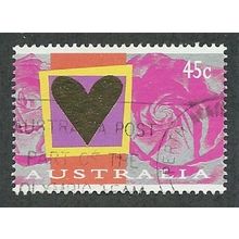 AUS 1996 45c 'ST VALENTINES DAY' FINE USED (EBID47-955)