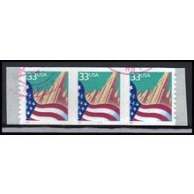 Used 3281c 33c U.S. Flag Over City Fine PNC 1111/3 PA4066