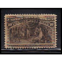 Used 237 10c Columbus Presenting Natives Average Plus K1199