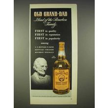 1940 Old Grand-Dad Bourbon Ad - Head of the Family