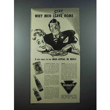 1940 Stokely's Tomato Juice, Catsup, Chili Sauce Ad