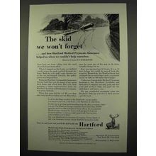 1957 Hartford Insurance Ad - The Skid We Won't Forget