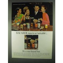 1967 Bacardi Rum Ad - Is So Mixable