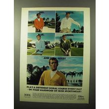 1970 Izod Classic Six-Button Cardigan Ad - Doral Course