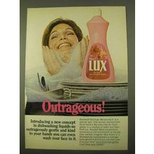1970 Lux Dishwashing Detergent Ad - Outrageous