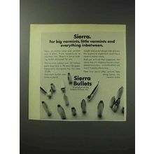 1971 Sierra Bullets Ad - Big Varmints Little Everything