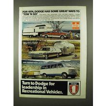 1974 Dodge Ad - Pickups, Monaco Brougham Wagon +