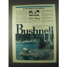 1974 Bushnell Optics Ad - If You Need It, We Have It