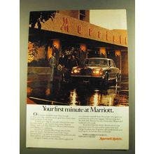 1980 Marriott Hotels Ad - Your First Minute