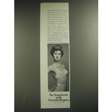 1974 Formfit Rogers Knit 2 Seamless Halter Bra Ad - Be somebody with Formfit