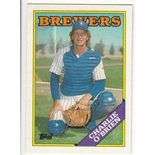 1988 Topps baseball rookie card 566 Charlie O'Brien RC