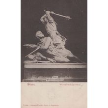 Arnold Winkelried Statue Carrara Marble Antique Monument Postcard