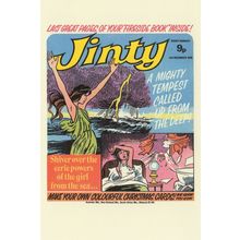 Magical Goddess ESP Occult Sea Storm Jinty 1970s Comic Book Postcard